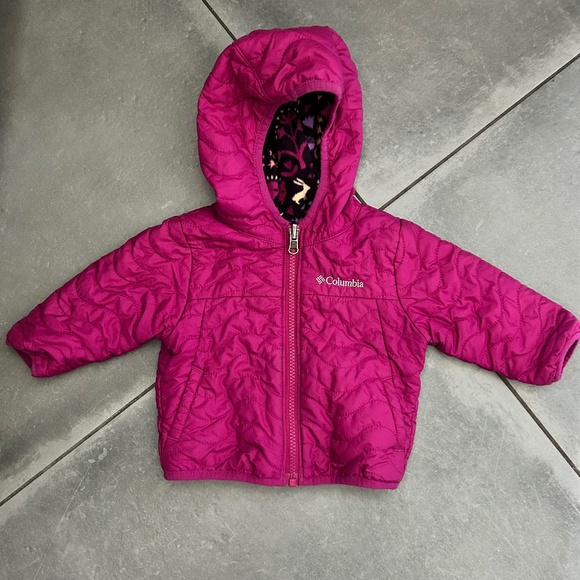 Columbia Reversible puffer/fleece jacket